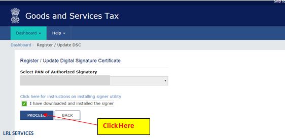 HOW TO REGISTER DSC ON GST WEBSITE Step 8 image